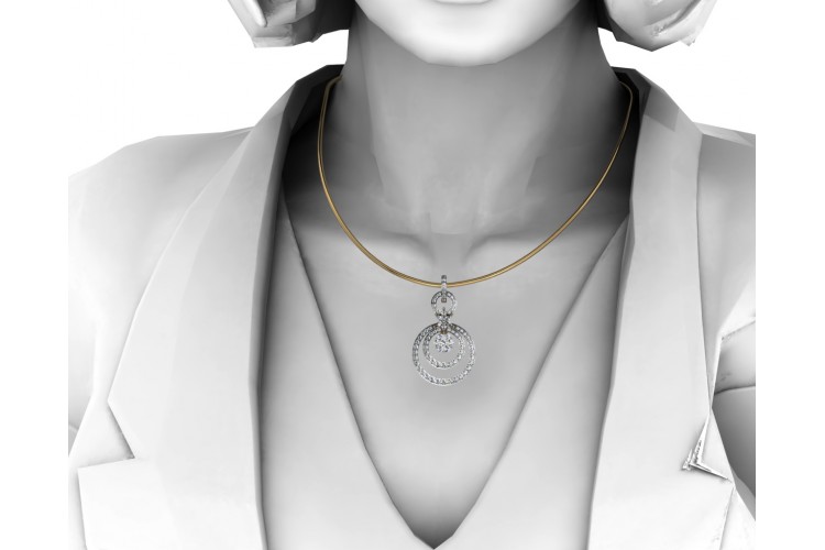 Kira Radiant Diamond Pendant